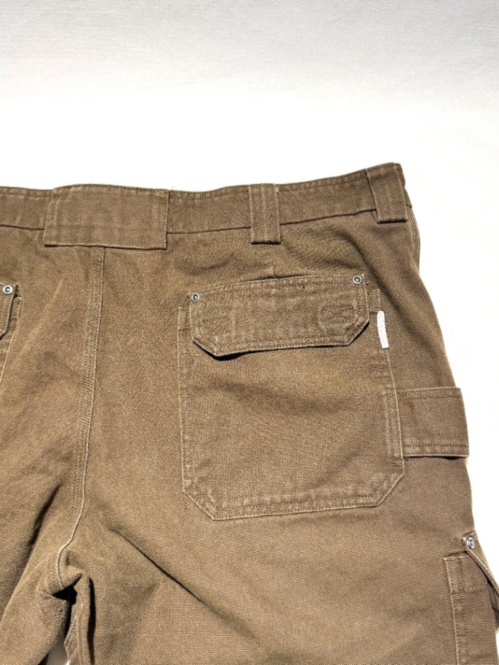 Duluth Trading Men's Fire Hose Relaxed Fit Cargo Work Pants 44/32 Brown
